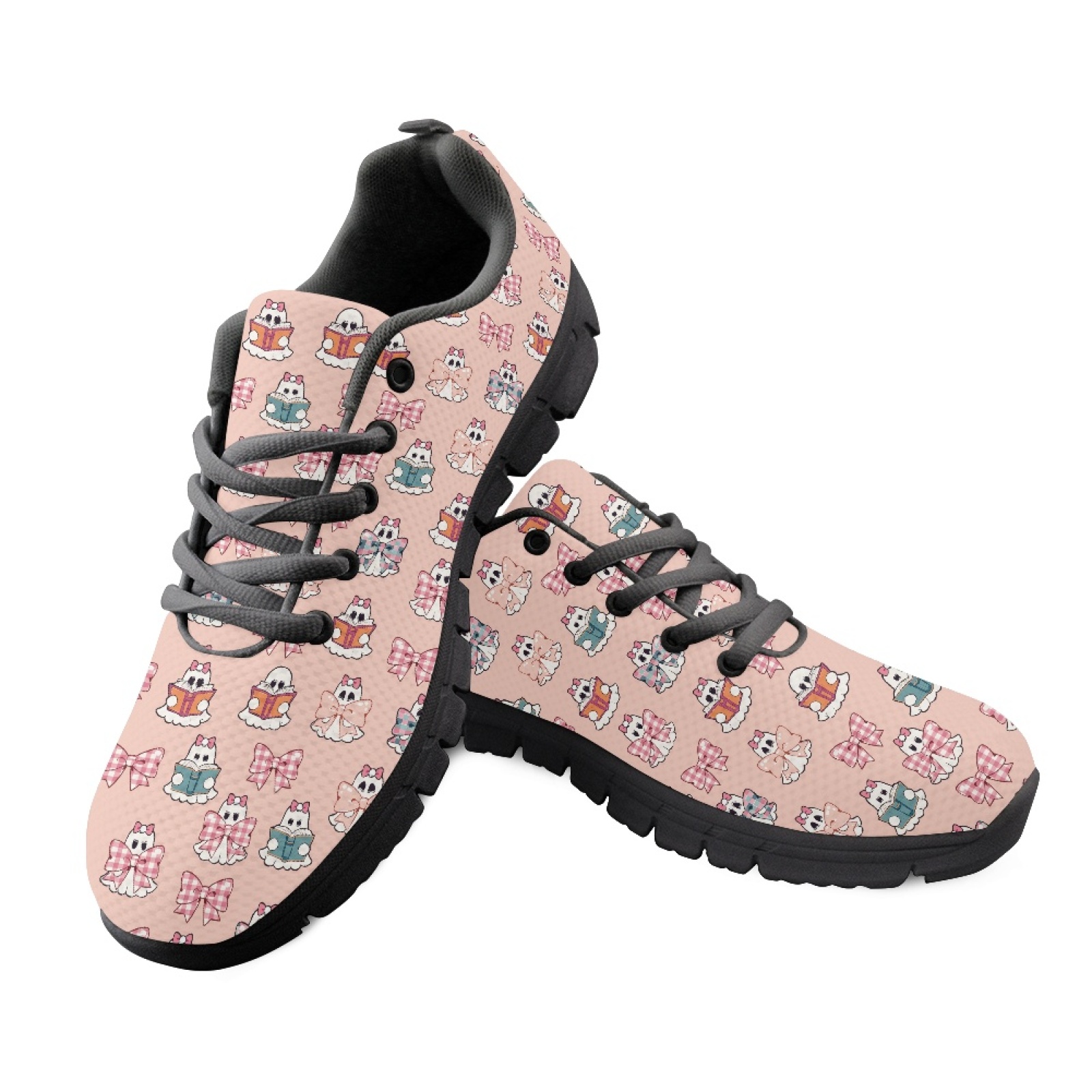 Shock Absorbing Gym Trainers - Женские удобные спортивные кроссовки с принтом