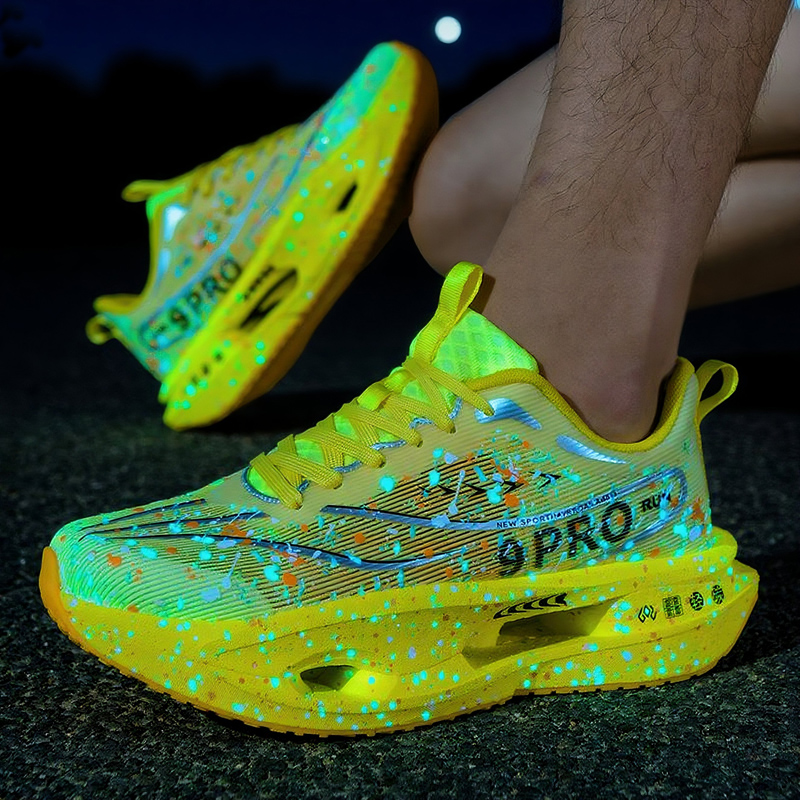Reflective Night Running Shoes - Новые мужские кроссовки с мягкой подошвой