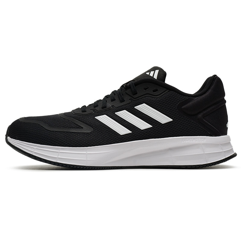Knit Fabric Lace Up Sneakers - Adidas KJ4020, мужские спортивные кроссовки, черные,