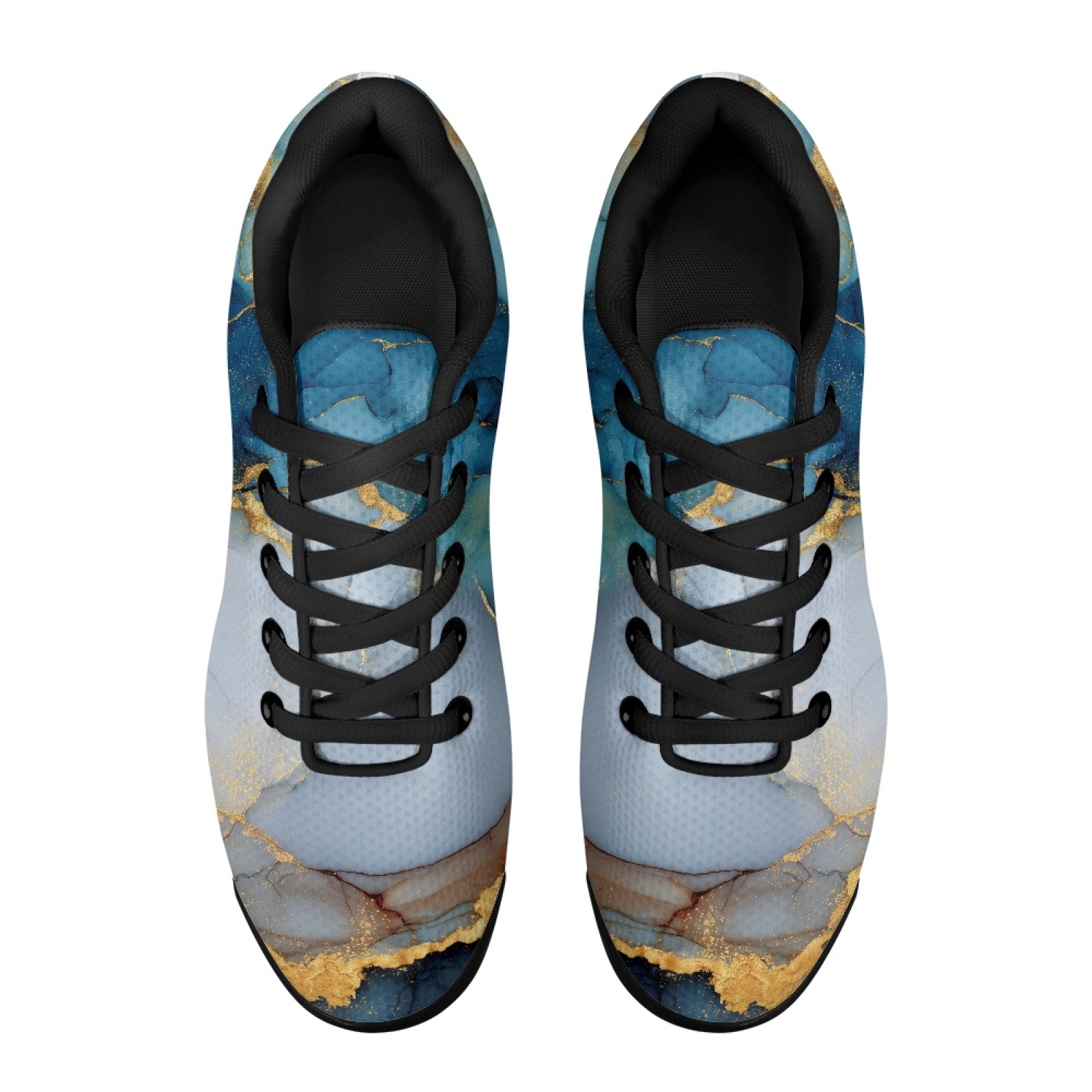 PENSTROLL Синие с золотистыми  – обзор и цена Air Cushion Jogger Shoes Men